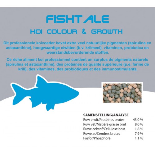 Fishtale color et growth 6mm en 7kg